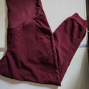 Figs Women's Pants in Burgundy